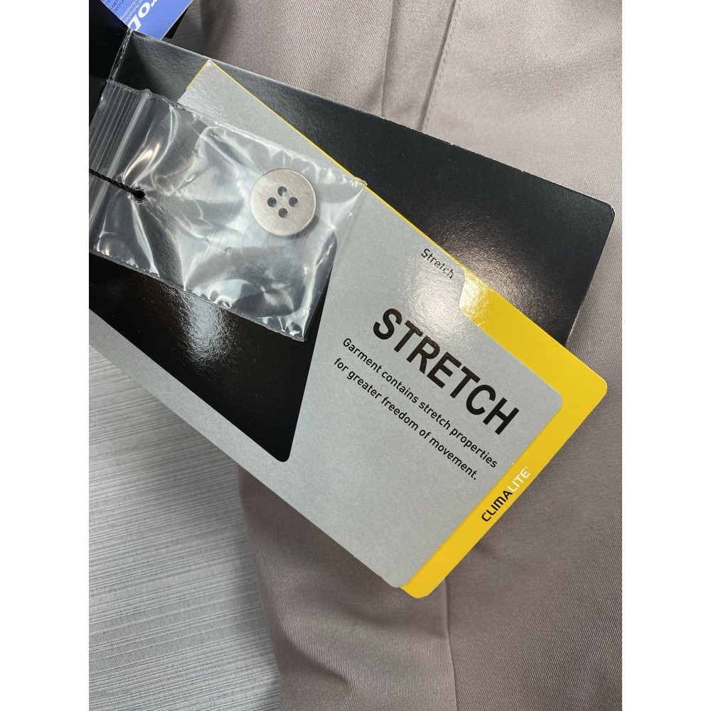 Adidas Climalite Golf Pants Women's Khaki‎ Straight-Leg Stretch Size 2 Trousers - Picture 12 of 16